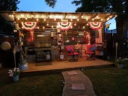 Pin By Nicole Alleman On Curb Appeal Bbq Shed Outdoor Bbq Area Backyard Bbq Pit