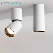 Search all products, brands and retailers of ceiling spotlights: Dvolador Led Surface Mounted Ceiling Downlight Adjustable 360 Degrees Spot Light For Indoor Foyer Living Room Kitchen Ac90 260v Downlights Aliexpress