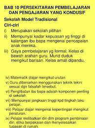 Pembelajaran online (dan pengajaran) ada cabarannya. 14853824 Bab 10 Persekitaran Pembelajaran Dan Pengajaran Yang Kondusif