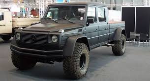 Monster Mercedes Benz G Wagen Pick Truck Conversion Carscoops Mercedes G Wagon Benz G Mercedes G