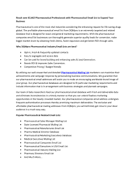 Primus is built on a clinical approach to medical nutrition based on science. Pharmaceutical Mailing List Pharmaceutical Email Database By Dqmpro Issuu