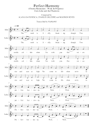 Em and we'll sing, oh oh oh. g {2x] ain't it a g ain't it a perfect harmony? Perfect Harmony From Julie And The Phantoms Chorus Harmonies Sheet Music For Piano Piano Duo Musescore Com