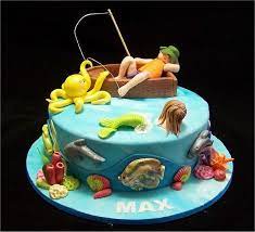 Download 397 birthday fishes stock illustrations, vectors & clipart for free or amazingly low rates! Unique Cakes Sleeping Fisherman Birthday Cake This Birthday Cake Was Made For A 6 Fish Cake Birthday Cake Gone Fishing Cake