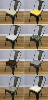 Farmhouse Decor Cushions For Industrial Tolix Style Dining Chairs By Barnett Home Decor Chair Cushions Dining Chairs Tolix Chair