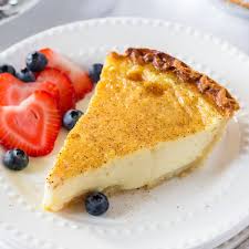 This is wonderful served chilled with real whipped cream. Egg Custard Pie Platter Talk