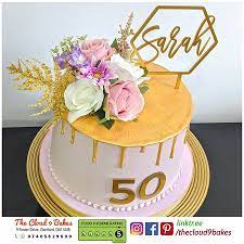 Check spelling or type a new query. Gold Drip Cake With Silk Flowers For 50th Birthday Bild Von The Cloud 9 Bakes Dartford Tripadvisor