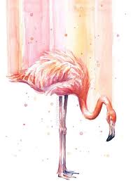 Flamingo Watercolor Flamingo Print Flamingo Wall Art Pink Etsy Flamingo Art Flamingo Wall Art Bird Art