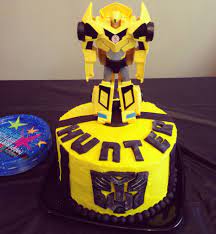 I made this cake is for you! Transformers Bumblebee 7 Inch Edible Image Cake Cupcake Toppers Greeting Cards Party Supply Home Garden