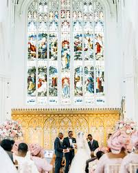 Normally guests don't care about your aisle runner, let alone notice it! 19 Unique Ways To Incorporate Stained Glass Into Your Wedding Design Martha Stewart