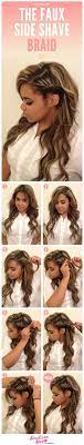 The Faux Side Shave Braid Hair Styles Long Hair Styles Faux Side Shave