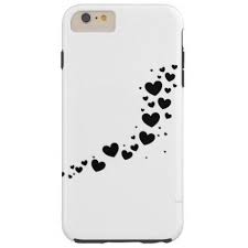 Black And White Mobile Cover Design Beautiful Black Hearts I Phone Cover Zazzle Com Diy Phone Case Design Diy Phone Case Phone Covers Diy