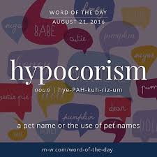 The Wordoftheday Is Hypocorism Merriamwebster Language Dictionary Unusual Words Dictionary Words Words