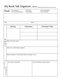 Book Talk Book Report Book Talk Book Talk Middle School Book Talk Templates