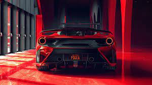 Vehicles Pogea Racing Fplus Corsa Car Red Car Sport Car Supercar 1080p Wallpaper Hdwallpaper Desktop In 2021 Red Sports Car Ferrari 488 Super Cars