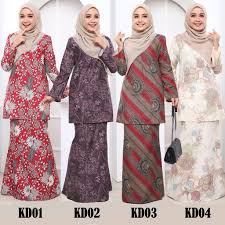 Printed como crepe + premium lace mermaid skirt with lace. Moden Batik Prices And Promotions Jul 2021 Shopee Malaysia