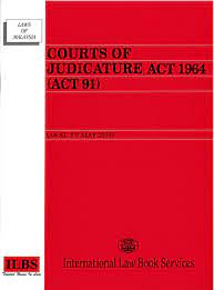 These acts brought about a much needed reorganization of the courts in england 1 and wales 2. Courts Of Judicature Act 1964 Act 91 Joshua Legal Art Gallery