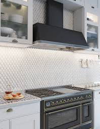 .faced mosaic tile backsplash in our coastal kitchen with tile by lunada bay tile company. White Kitchen Ideas Must Have Tile Paint And More