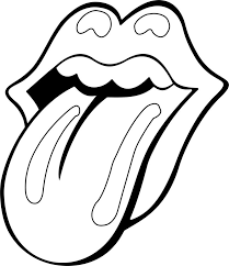 Mouth Tongue Coloring Pages Rolling Stones Tattoo Rolling Stones Logo Rolling Stones