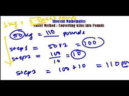 Fast Method To Convert Kg To Pounds Lbs Unit