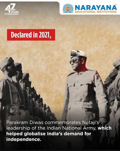 Netaji Subhas Chandra Bose built and led the Indian National Army (INA) of over 40,000 volunteers during World War II, including one of the first all-female infantry regiments in modern history, the
