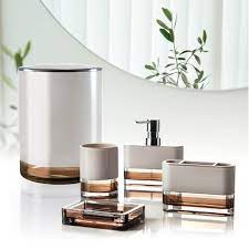 Options, fixtures, fittings and more to create your dream bathroom. Angelou 5 Piece Bathroom Accessory Set Bathroom Accessory Set Modern Bathroom Accessories Bathroom Accessories