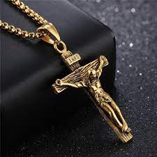 Maybe you would like to learn more about one of these? Inri Jesus Crucifix Pendant Cross Necklace Variants Crucifix Pendant Gold Chains For Men Gold Crucifix Necklace