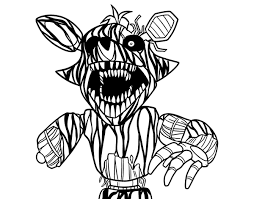 Animatronic da stampare e colorare : Disegno Di Foxy Terrificante Di Five Nights At Freddy S Da Colorare Acolore Com