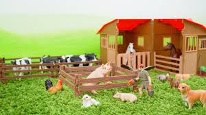 Farm animals toys and farm barn playset for kids. Farm Animals Toys And Farm Barn Playset For Kids Youtube