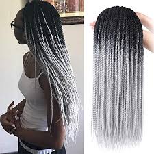 Because we carry multiple brands, we have many colors with the same names; Ameng Twist Crochet Hair Extensions Ombre Kanekalon Crochet Braids Senegalese Twist Hair 5packs Mambo Twist Crochet Braiding Hair 24 Black Grey Buy Online In Burkina Faso At Burkinafaso Desertcart Com Productid 47608243