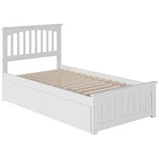 Twin storage platform bed white full size. Atlantic Furniture Mission Urban Twin Storage Platform Bed In White Ar8726112