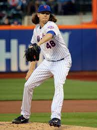 Jacob degrom of the new york mets smiles in the dugout during the game against the miami marlins at marlins park on april 3, 2019 in miami, florida. Jacob Degrom Wikipedia