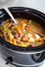 Step 9 skim off any fat from the surface and remove the bones. Slow Cooker Beef Stew Hearty Old Fashioned Recipe Cleverly Simple