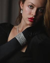 Alice, Round Cut Simulated Diamond Silver Bracelet