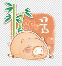 Domestic Pig Cartoon Graphic Design Sleeping Pig Transparent Background Png Clipart Hiclipart A close up on the chubby face of a pig, with pink skin, standing ears and big snout, both eyes closed to sleep, lips slightly parted to snore. domestic pig cartoon graphic design