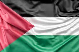 علم فلسطين‎) is a tricolor of three equal horizontal stripes (black, white, and green from top to bottom) overlaid by a red triangle issuing from the hoist. Flag Palestiny Besplatno Foto