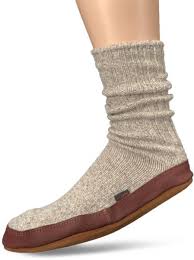 acorn unisex sock slipper light grey ragg wool x small 6 5