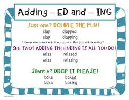 Ed And Ing Word Endings Leveled Center Activities Ing