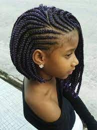 Two cornrows gather a lot of hair together, bringing it into two adorable braids that are perfect for poolside occasions. Braids For Short Black Hair Braids For Black Hair Braids For Short Hair Kids Braided Hairstyles