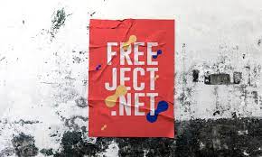 Download Free Download Poster Glued Mock Up Template Psd File