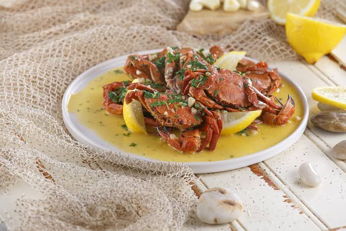 Boiled Velvet Crabs