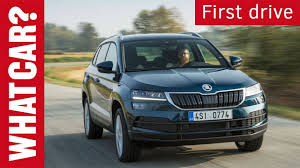 The steering wheel in the karoq is the same as the one we've seen in the superb. 2017 Skoda Karoq 1 5 Tsi Review What Car First Drive