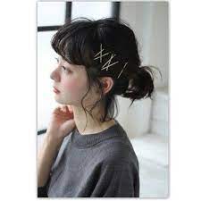 意外とアレンジできるよ 巻いたり アップにしたり ボブヘアー のアレンジスタイル キナリノ 黒髪 ヘアアレンジ ヘアスタイリング 髪型