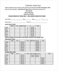 Pre order form template word. Free 12 T Shirt Order Forms In Ms Word Pdf Excel