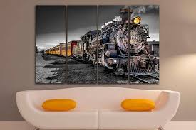 Train Canvas Art Steam Old Train Art Train Poster Train Canvas Etsy Train Art Train Posters Travel Wall Decor