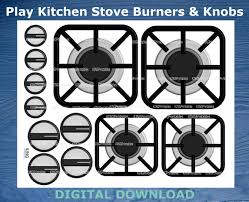 Printable Stove Burners Play Kitchen Accessories Diy Stove Etsy Play Kitchen Accessories Play Kitchen Diy Kids Kitchen Is on and with flame. printable stove burners play kitchen