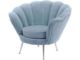 It makes a wonderful addition to any sitting area. Summery Light Blue Living Room Ideas Blue Accent Chairs Blue Velvet Chairs Shell Chair