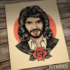 Camaron De La Isla Tattoo Print Old School Tattoo Portrait Etsy In 2021 Old School Tattoo Pet Portraits School Tattoo