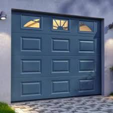 Porte De Garage Sectionnelle Hublots Grise L 240 X H 200 Cm Pre Montee Castorama