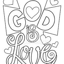 Keep your kids busy doing something fun and creative by printing out free coloring pages. God Is Love Love One Another 2 Coloring Pages For Children Etsy
