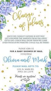 Postponed Cancelled Baby Shower Change Of Plans Announcement Etsy Baby Shower Announcement Baby Shower Messages Online Baby Shower